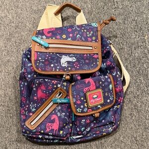 Lily Bloom Multicolor Unicorn and Floral Backpack